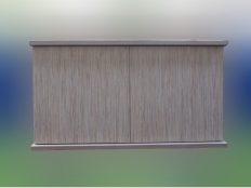 Galerie 125 - Aquarium-Unterschrank modern 130x50 Seegras, obere und untere Schrankplatte 28mm, Klicksystem