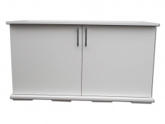 Galerie 126 - Aquarium-Unterschrank modern 130x50 Weiß Alaska
