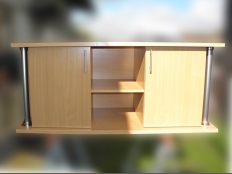 Galerie 56 - Aquarium-Unterschrank deco+r 150x50cm Buche, matte, Auflage- und Bodenplatte 28mm